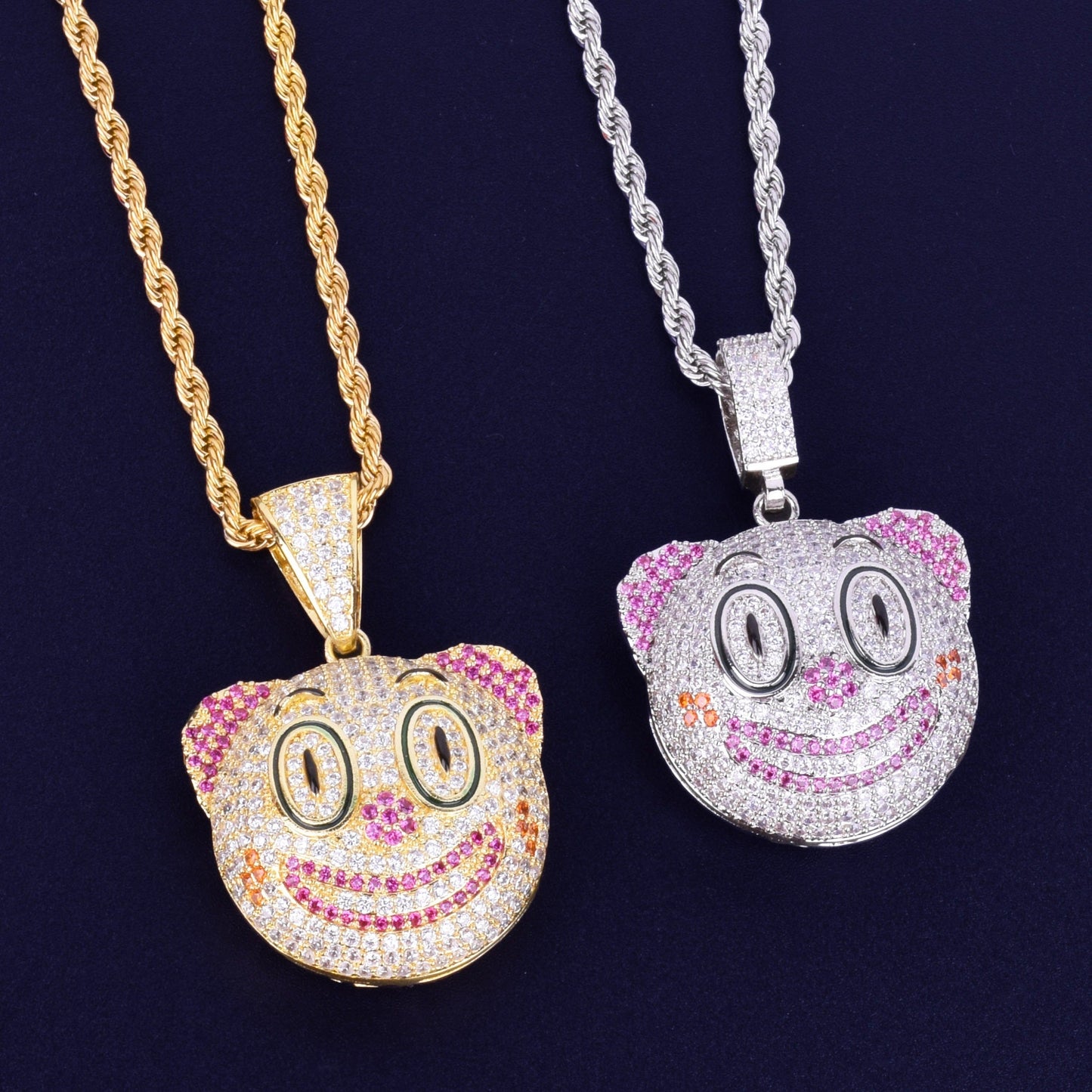 Clown Face Emoji Necklace - Craneur Ice