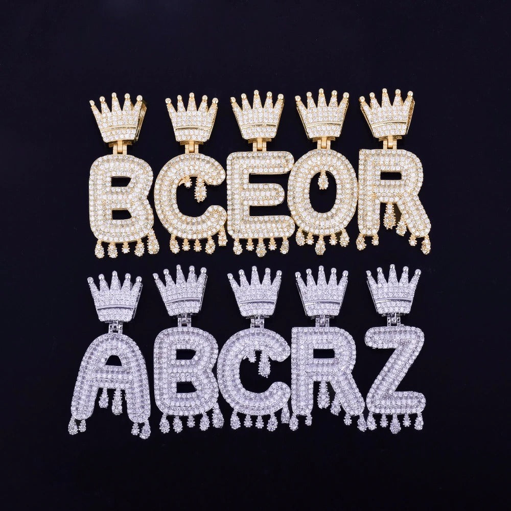 Custom Name Crown Necklace - Craneur Ice