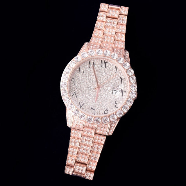 Craneur Iced Out Arabic Numbers Watch - Craneur Ice