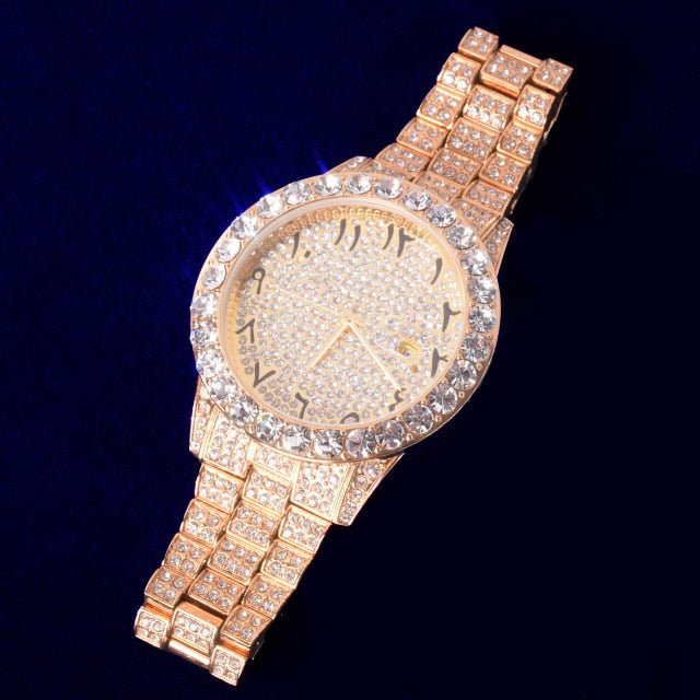 Craneur Iced Out Arabic Numbers Watch - Craneur Ice