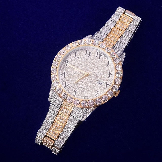 Craneur Iced Out Arabic Numbers Watch - Craneur Ice