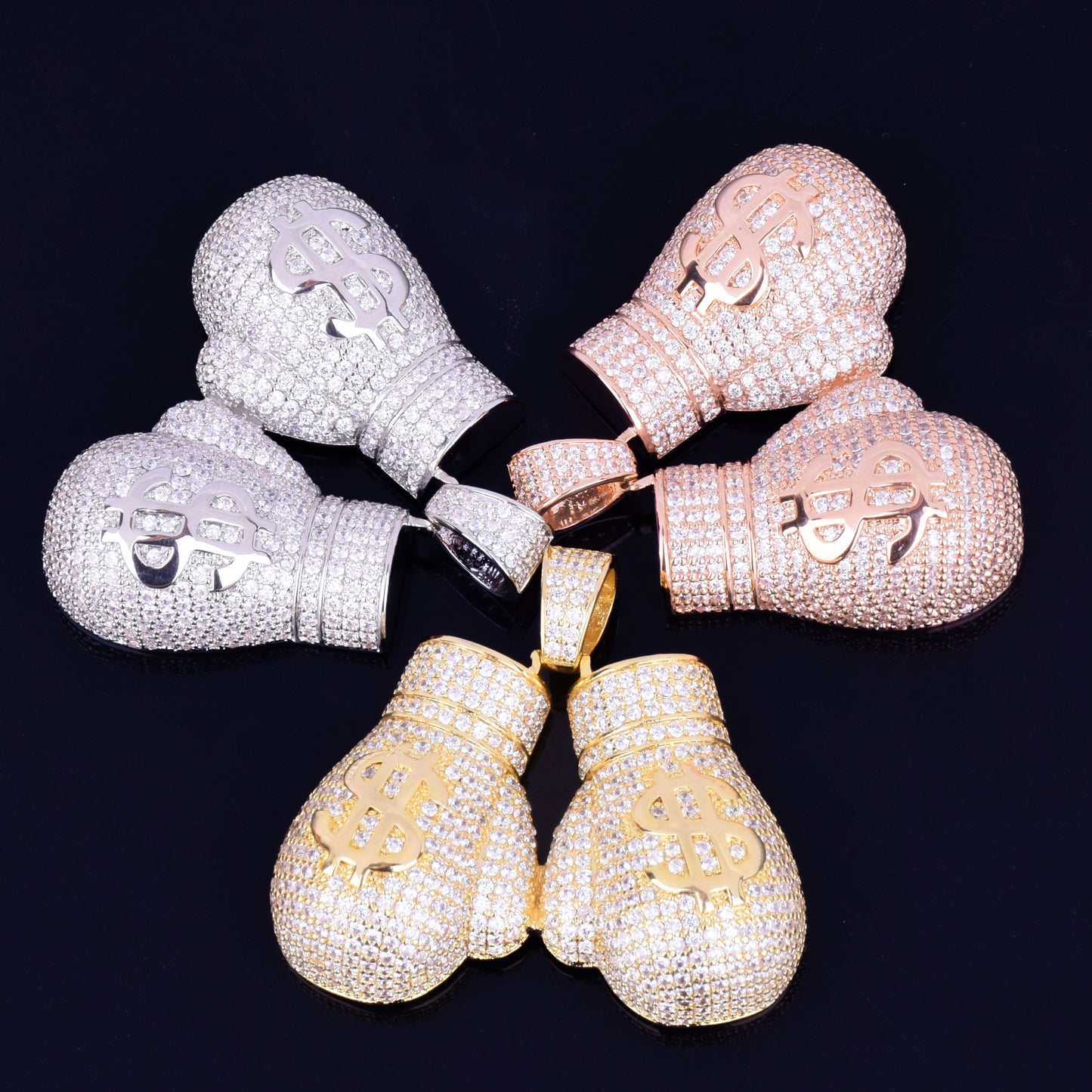 Money Boxing Gloves Necklace - Craneur Ice