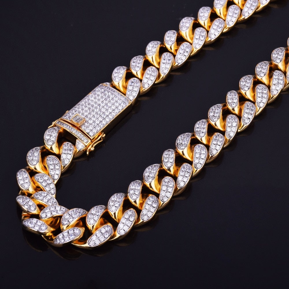 20mm Heavy Miami Cuban Choker Chain - Craneur Jewelry