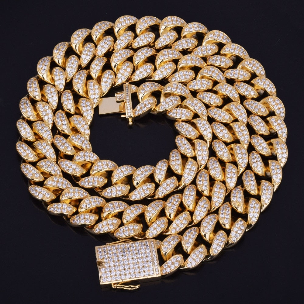 20mm Heavy Miami Cuban Choker Chain - Craneur Jewelry