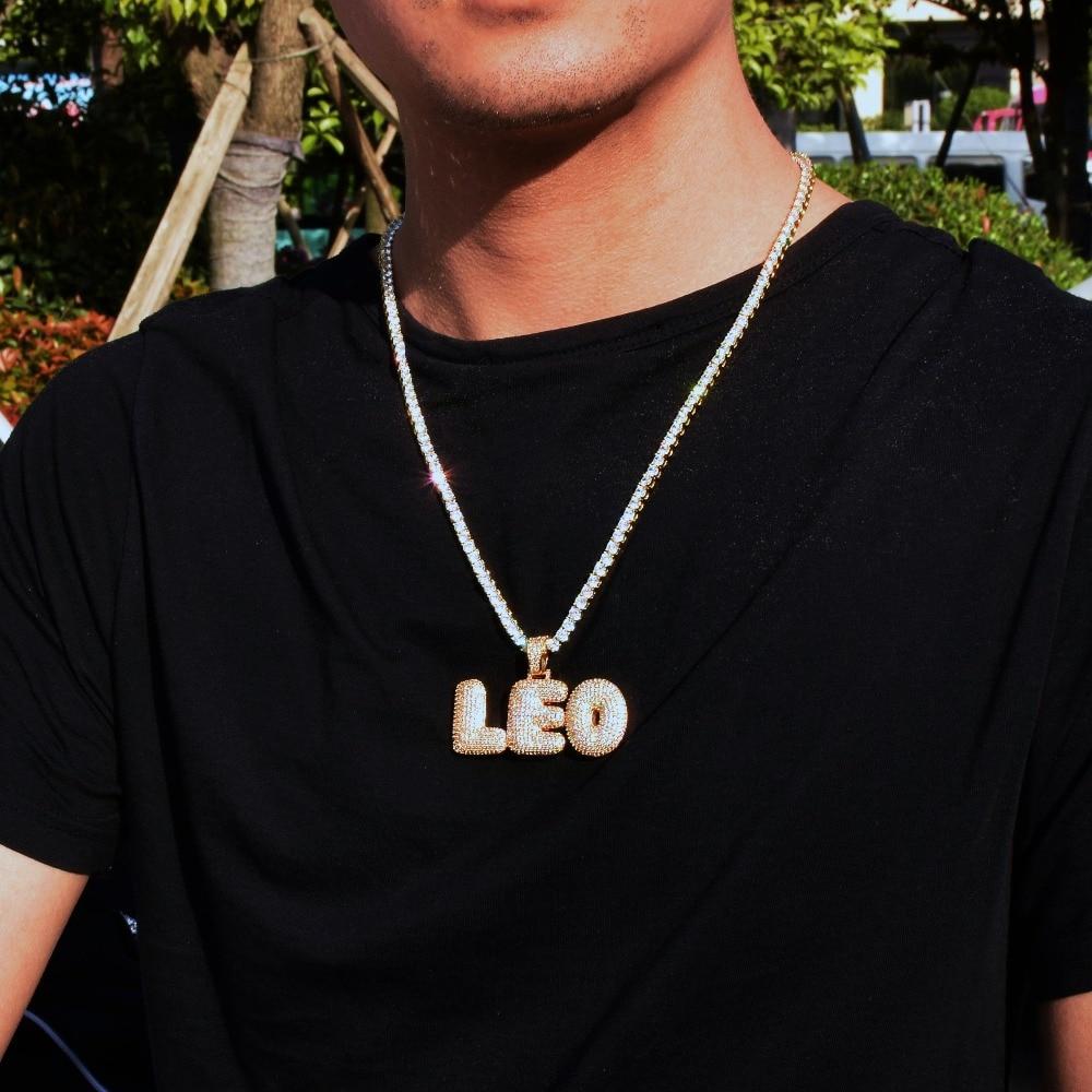 Custom Name Bubble Necklace - Craneur Ice