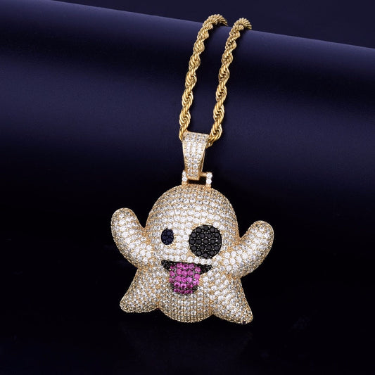 Ghost Emoji Necklace - Craneur Jewelry