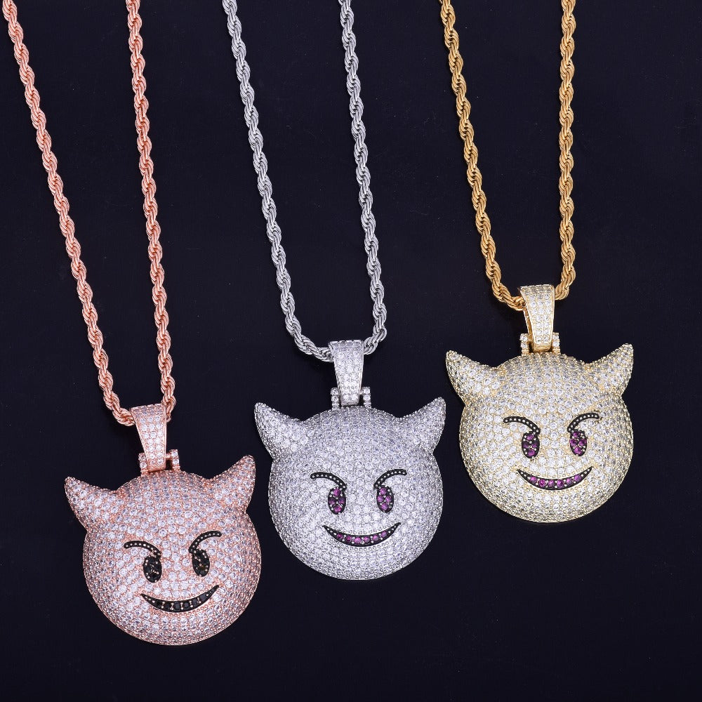 Iced Demon Emoji - Craneur Jewelry