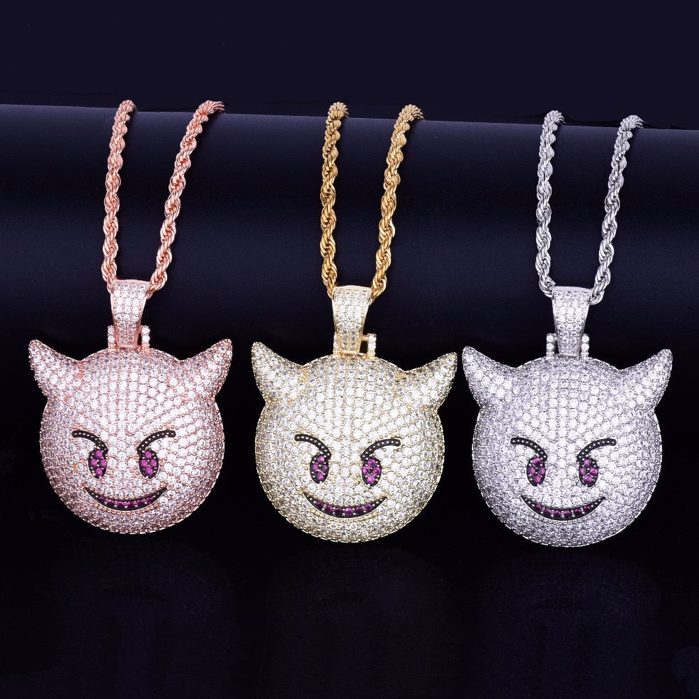 Iced Demon Emoji - Craneur Jewelry