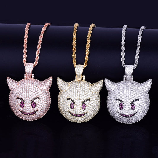 Iced Demon Emoji - Craneur Jewelry