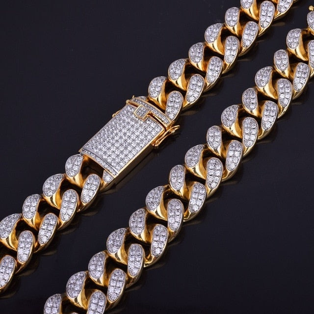 20mm Heavy Miami Cuban Choker Chain - Craneur Jewelry