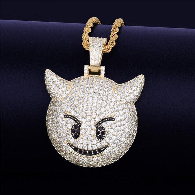 Iced Demon Emoji - Craneur Jewelry