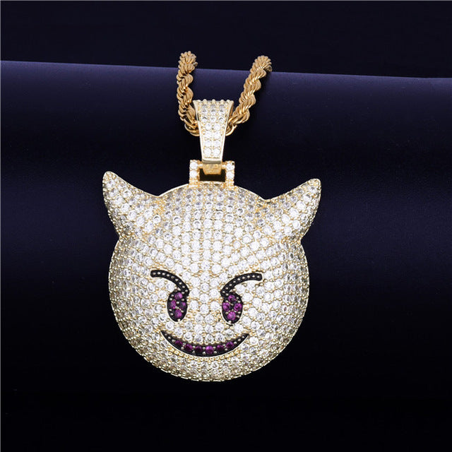 Iced Demon Emoji - Craneur Jewelry