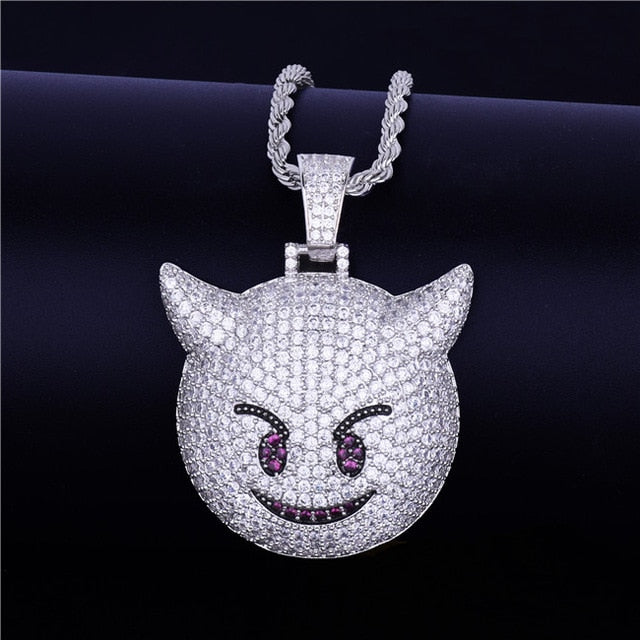 Iced Demon Emoji - Craneur Jewelry