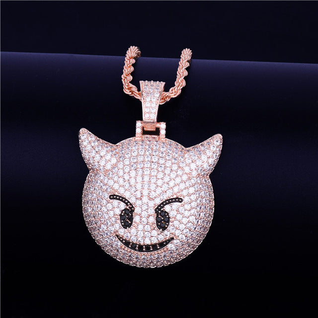 Iced Demon Emoji - Craneur Jewelry