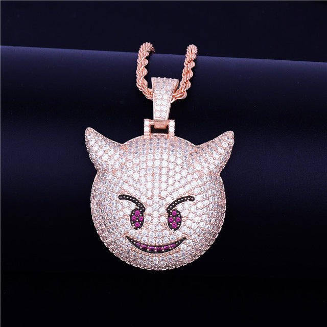 Iced Demon Emoji - Craneur Jewelry