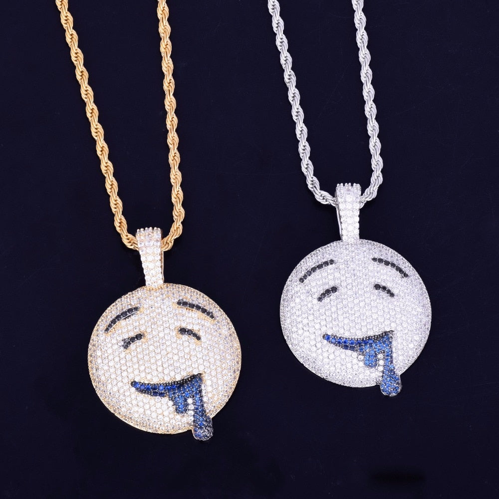 Drool Over Iced Emoji Necklace - Craneur Ice