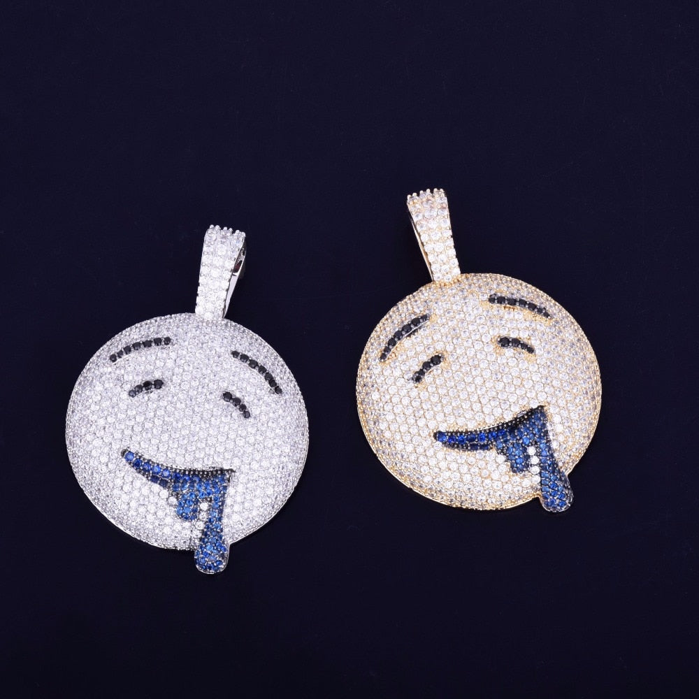 Drool Over Iced Emoji Necklace - Craneur Ice