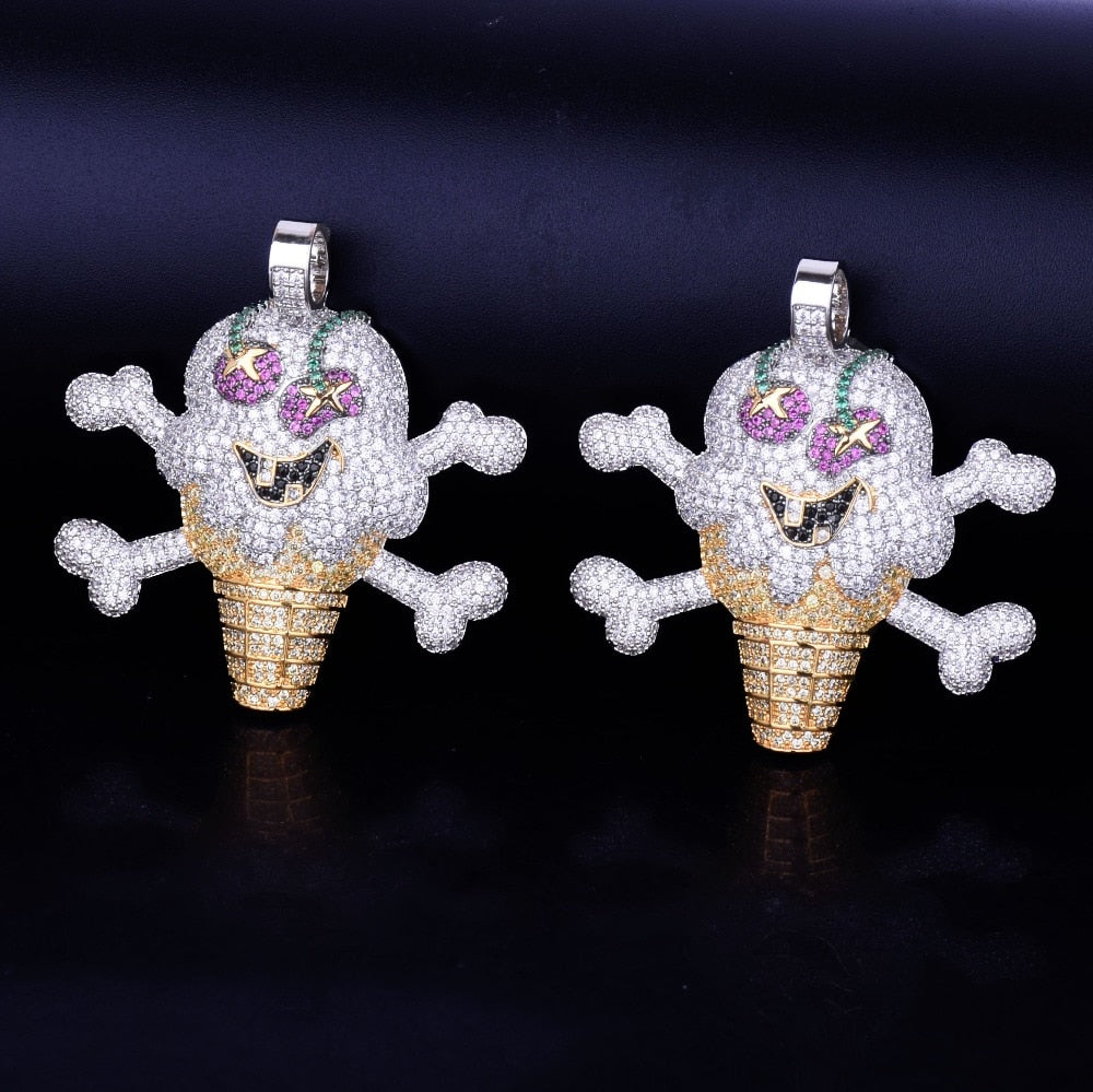 Skull ice cream Iced Necklace - Craneur Ice