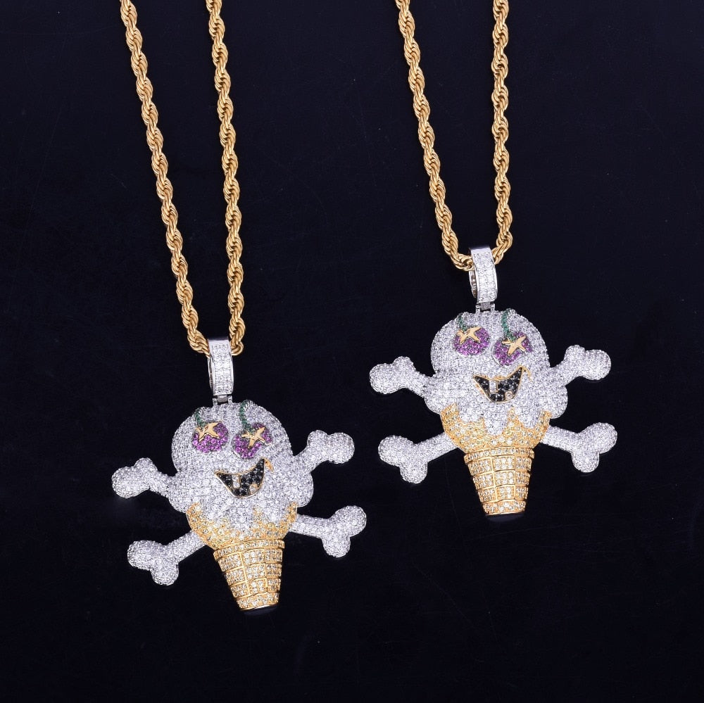 Skull ice cream Iced Necklace - Craneur Ice