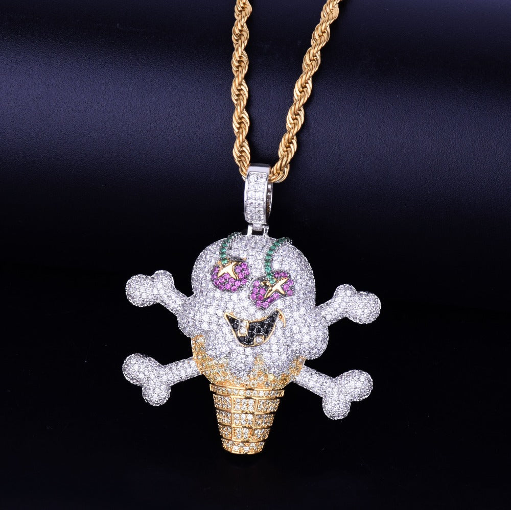 Skull ice cream Iced Necklace - Craneur Ice