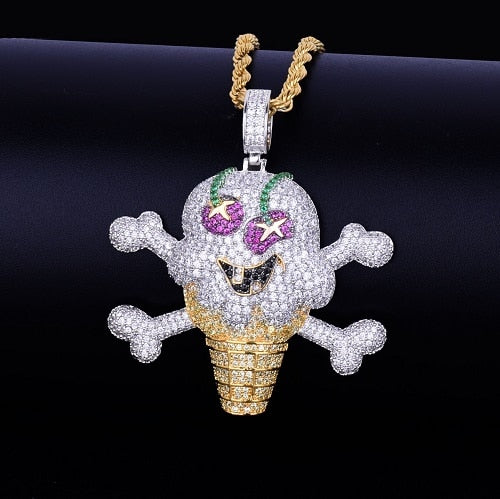 Skull ice cream Iced Necklace - Craneur Ice